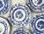 Bring early 20th-century Italian charm to your table with this rare, matching set of 6 vintage flat dinner/luncheon plates...