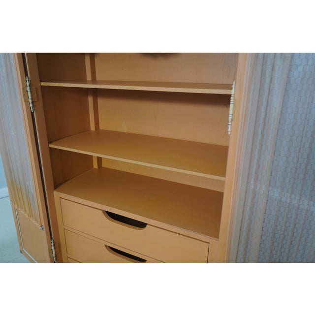 1980s Italian Paint Decorated 2 Door Armoire For Sale - Image 5 of 18