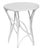 This unique piece is a Vintage Aldrich Side Table by Made Goods. It features an artfully asymmetrical "faux bois" (fake...