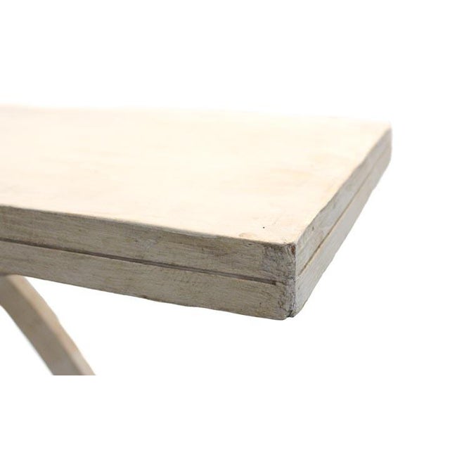 Console Table With Elegant Crossing Leg Pattern For Sale - Image 4 of 10