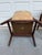 Walnut Armchairs - Jens Risom Design - Original Naugahyde, Labeled, 1960s For Sale - Image 9 of 15
