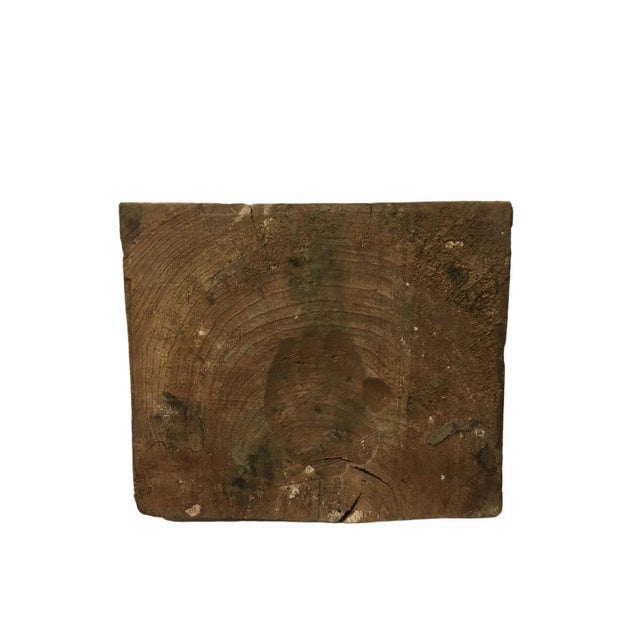 1940s Raw Carved Wood Taiwanese Deity Statue For Sale - Image 12 of 13