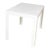Vintage Modern White Molded Plastic Rectangular Parsons Style Side Table Style Syroco or Kartell For Sale
