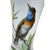 Antique Meissen c.1890-1910 Hand Painted Bird & Butterfly Porcelain Trumpet Vase For Sale - Image 4 of 17