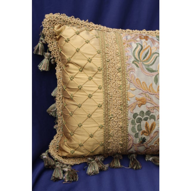 Italian 19 C. Italian Antique Fabric Chair Cushion For Sale - Image 3 of 5