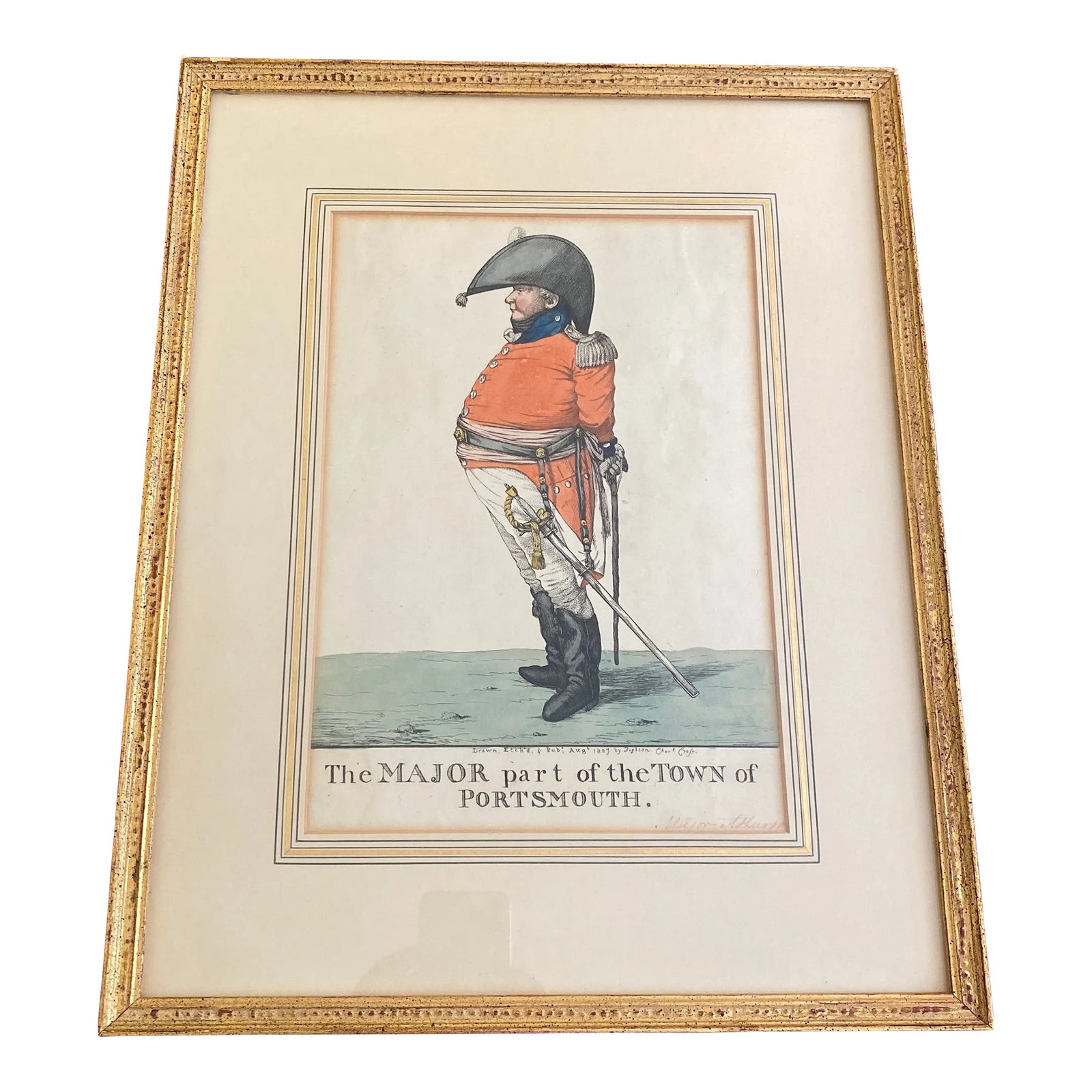 19th Century Robert Dighton Hand Colored Military Caricature 1807 ...