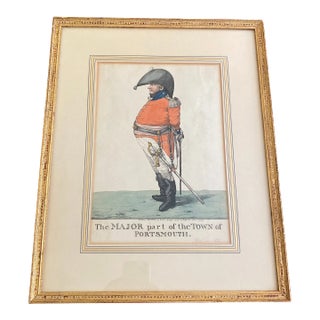 19th Century Robert Dighton Hand Colored Military Caricature 1807 For Sale