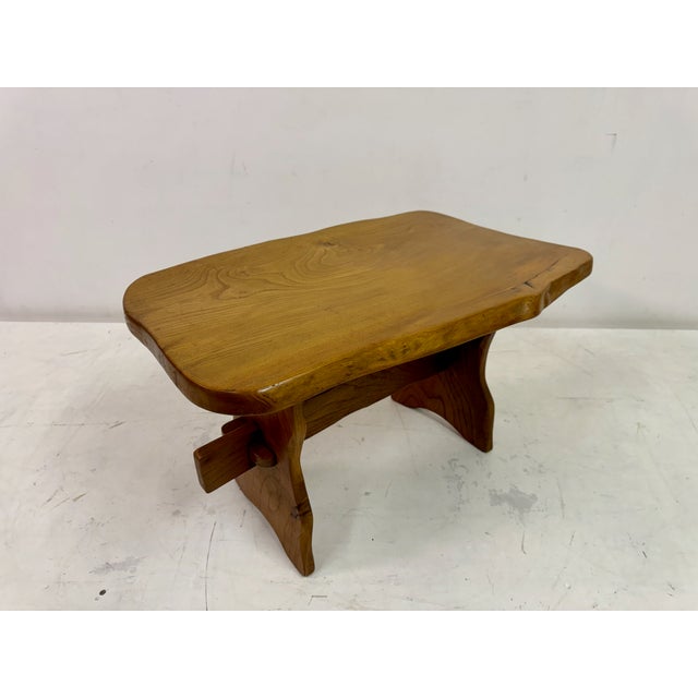 Wood Mid-Century Elm Side Table, 1950s For Sale - Image 7 of 14