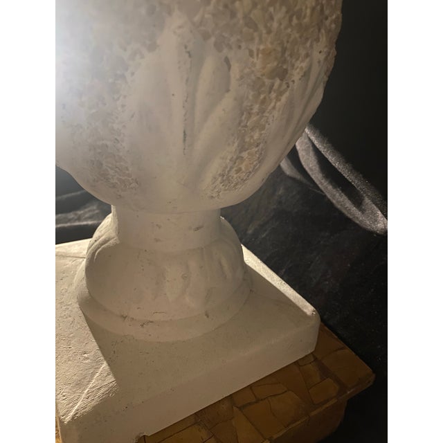 Mid 20th Century A Cast Stone Decorative Finial Resembling a Pineapple or Artichoke. 17” Height , Solid For Sale - Image 4 of 12