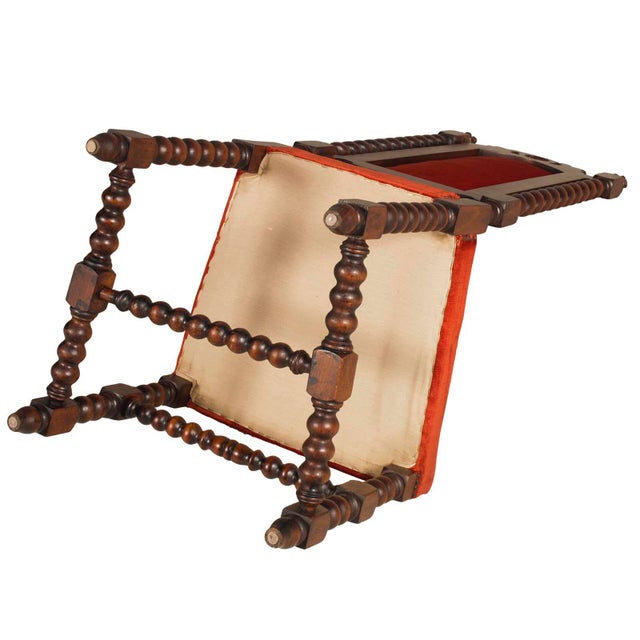 Wood 19th Century Italian Hand Carved Walnut Hall Chairs attributed to Cadorin, Set of 2 For Sale - Image 7 of 9