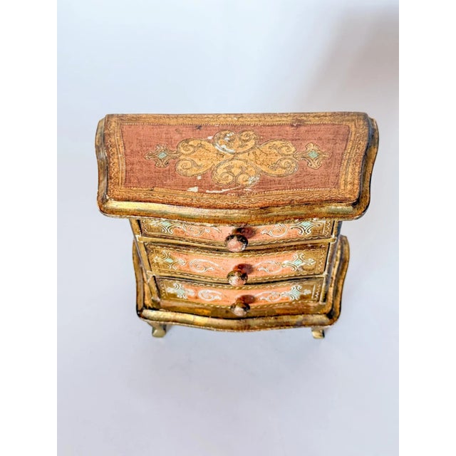 Vintage Florentine Jewelry Chest of Drawers For Sale In Dallas - Image 6 of 17