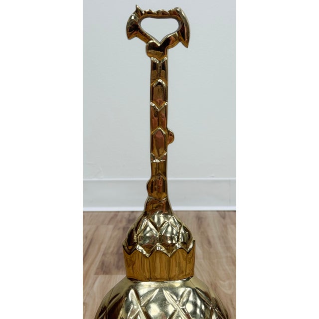 Oversize Vintage Brass Pineapple Doorstop For Sale In Kansas City - Image 6 of 7