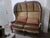 French Provincial Late 20th Century French Provincial Hooded Dome Canopy Porter Loveseat For Sale - Image 3 of 8