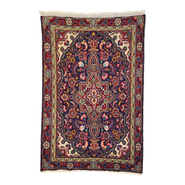 Vintage Persian Hamadan Rug - 01'11 X02'10 For Sale