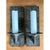Black Vintage Frosted Glass and Metal Wall Sconces - A Pair For Sale - Image 8 of 12