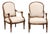 19th C. French Pair Upholstered Fauteuils For Sale
