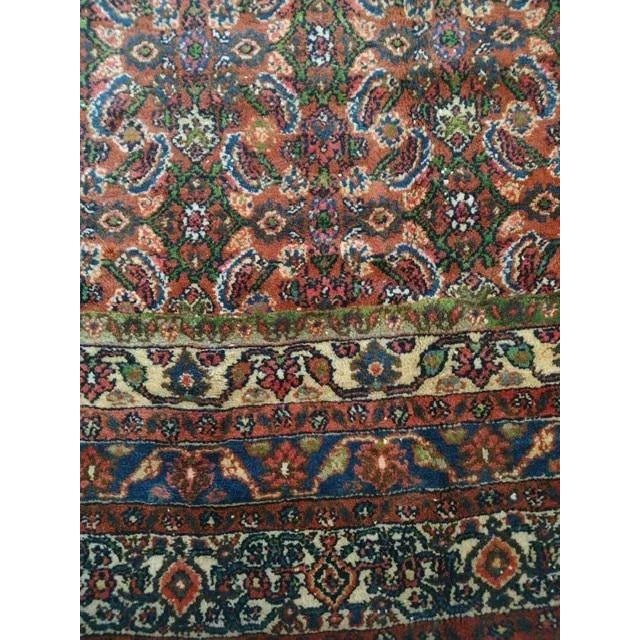 Textile 1920's Antique Persian Hamadan Palace Rug, 11' X 19'8" For Sale - Image 7 of 11
