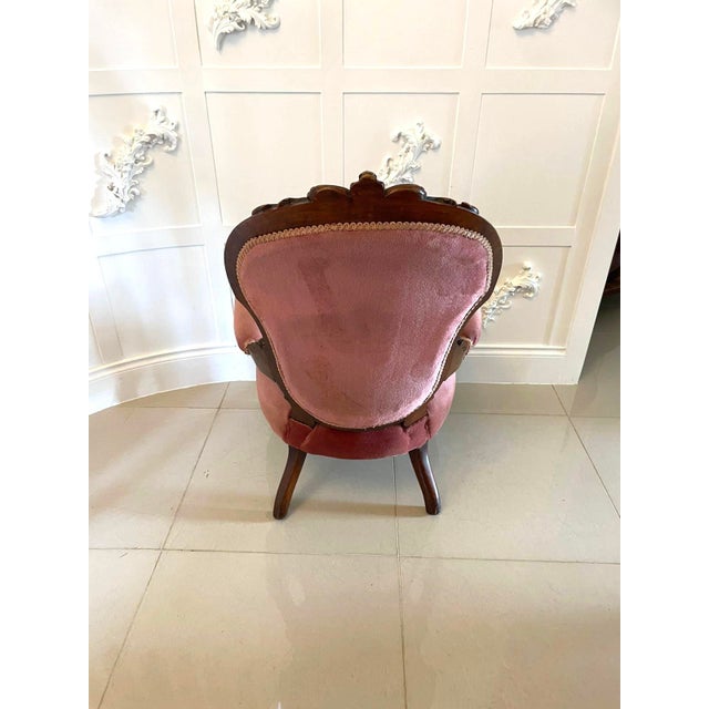 Victorian Carved Walnut 3 Piece Suite, 1860s, Set of 3 For Sale - Image 15 of 18