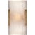 Kelly Wearstler for Visual Comfort Signature Covet Wide Clip Bath Sconce in Antique-Burnished Brass For Sale