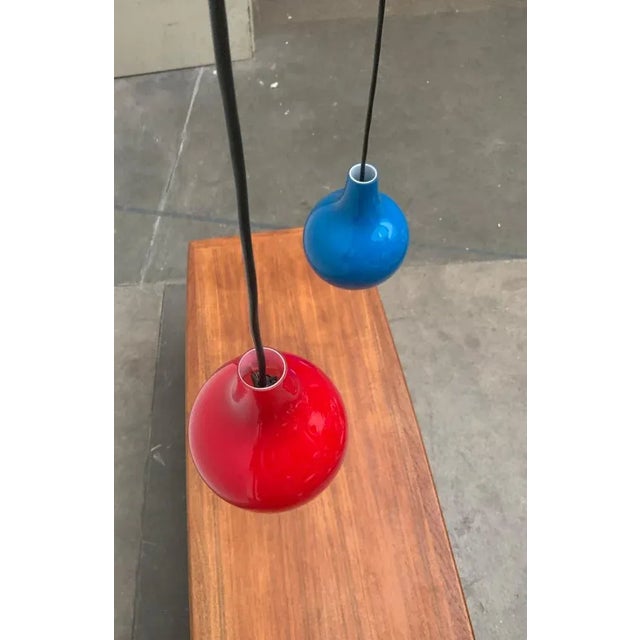 Mid-Century German Ah Glass Pendant Lamp from Peill & Putzler, Set of 2 For Sale - Image 6 of 18