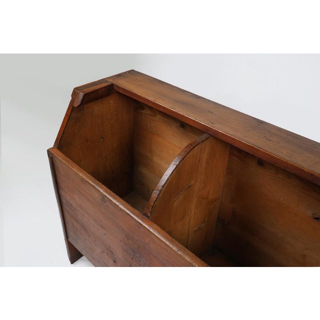 19th Century Rustic French Storage Unit in Pine Wood For Sale - Image 6 of 11