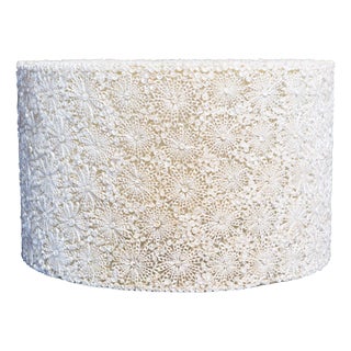 Resin Seashell Drum Shade Chandelier For Sale