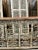 Brown Midcentury Console Table Wrought Iron Ornate Carved Entryway Table 64 For Sale - Image 8 of 11