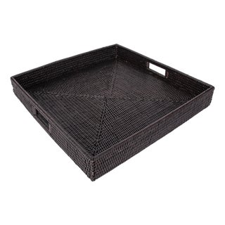 Artifacts Rattan Square Tray For Sale
