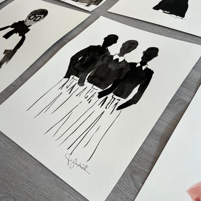 Ink Wash Series by Jo Baskerville For Sale - Image 11 of 12