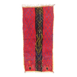 Vintage Boujad Moroccan Rug, 03'07 X 07'09 For Sale