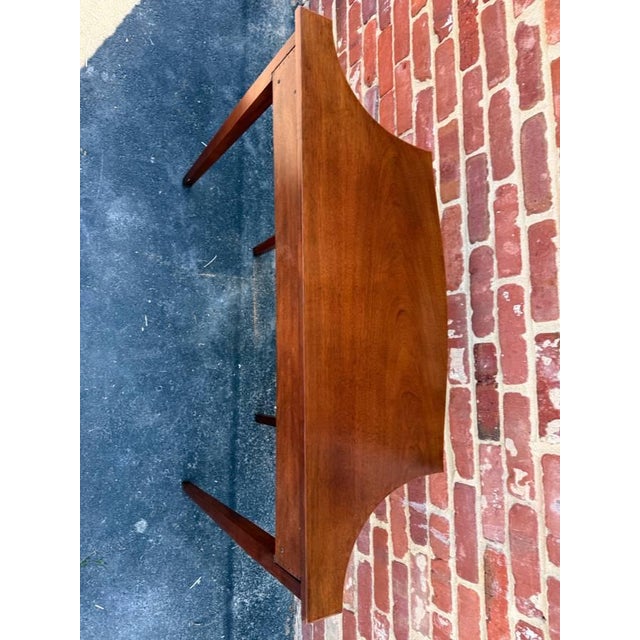 Late 20th Century Hammary Federal Style Solid Mahogany Inlaid Console Table For Sale - Image 14 of 16