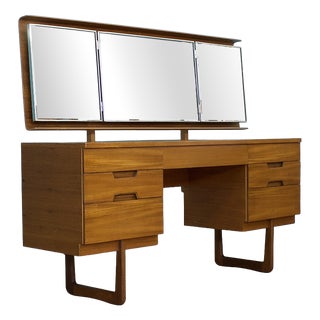 Vintage Teak Dressing Table from Uniflex, 1960s For Sale