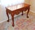 1950s Vintage Mahogany Console Table - Hand-Carved Chippendale Style With Claw Feet & Ornate Details For Sale - Image 4 of 15