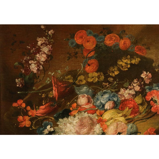 Antoine Monnoyer, Il Giovane, Still Lifes of Flowers, 1720, Oil on Canvases, Set of 2 For Sale - Image 12 of 14