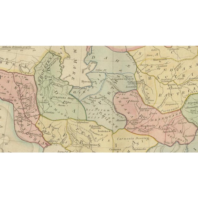 Gold Parthian Empire Map of Arsacid Middle East and Bactria from Wilkinson, London, 1817 For Sale - Image 8 of 9
