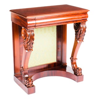 19th Century Victorian Mahogany Hall Console Table For Sale