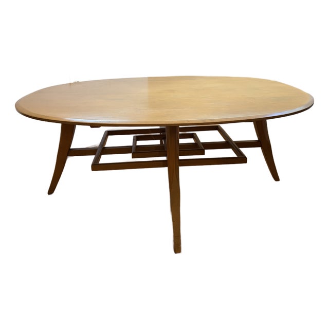 1950s Mid Century Modern Birch Cocktail Table For Sale
