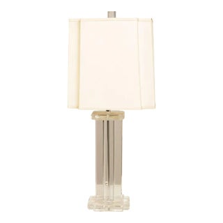 Clearlite by Bauer Vintage Acrylic Table Lamp For Sale