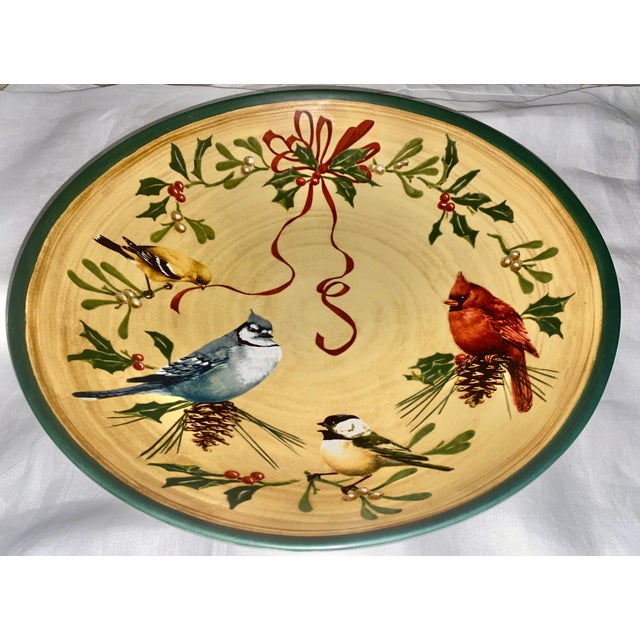 Lenox Winter Greetings Large Serving Bowl Vintage Excellent Mint Condition For Sale - Image 12 of 12