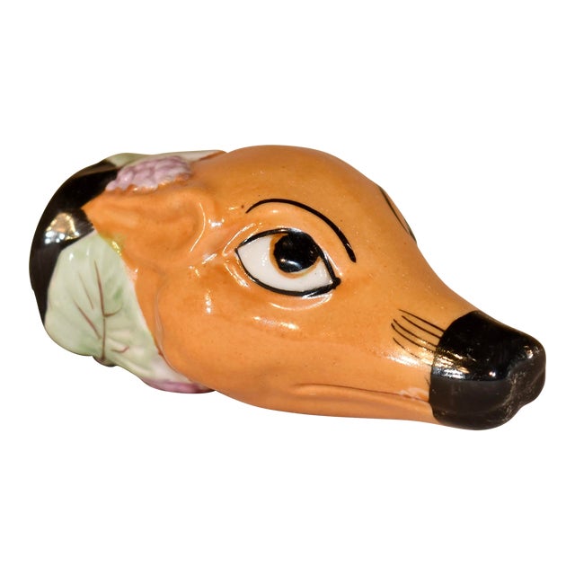 English Fox Stirrup Cup, Circa 1960 For Sale