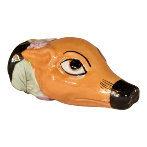 English Fox Stirrup Cup, Circa 1960