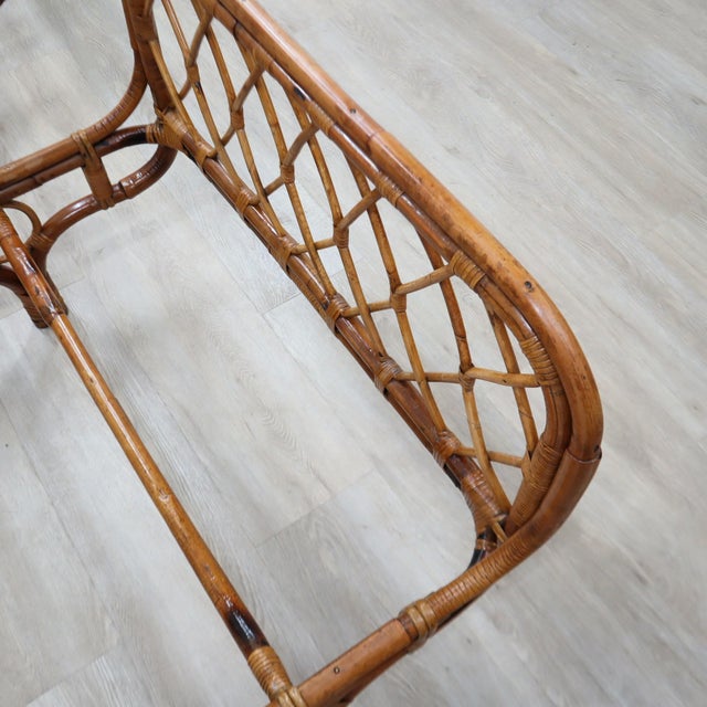 Mid-Century Italian Rattan Malacca Daybeds by Franca Helg, 1950s, Set of 2 For Sale - Image 10 of 13