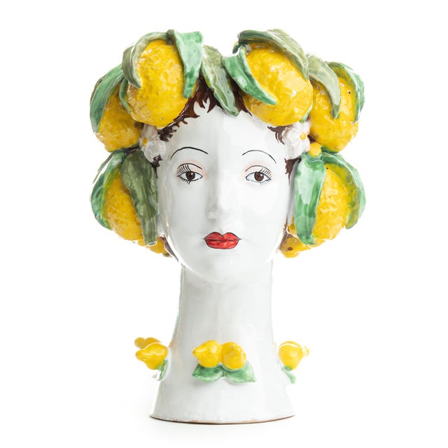 Ceramic Sculpture with Lemons, Ceramiche D'arte Dolfi For Sale - Image 7 of 10