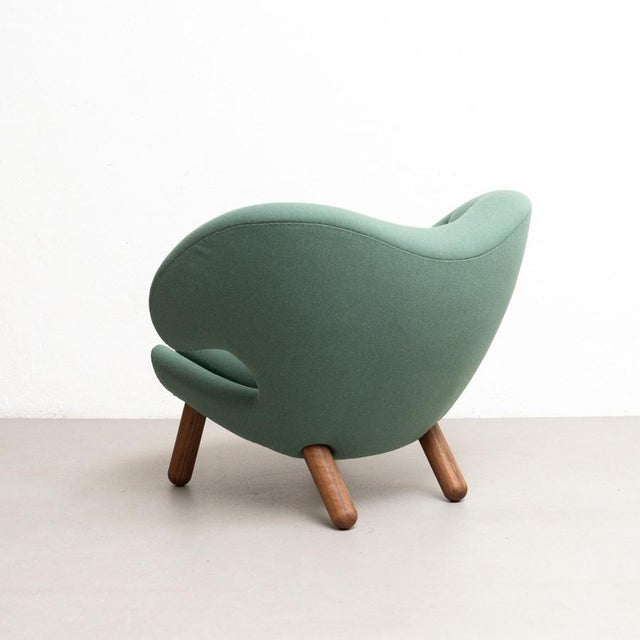 Pelican Chair in Wood and Fabric by Finn Juhl For Sale - Image 9 of 18