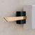 White French Glass + Brass Wall Sconce in the Manner of Maison Arlus, 1960s For Sale - Image 8 of 11