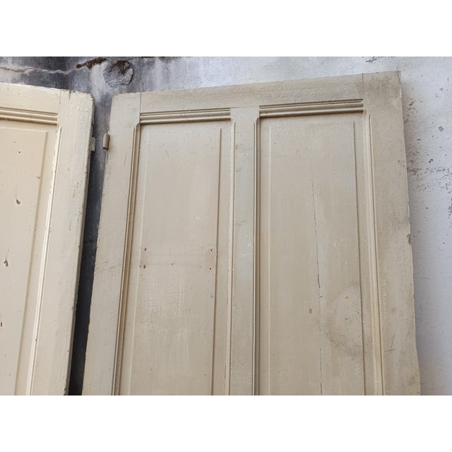 Vintage Cream Fir Doors, Set of 4 For Sale - Image 18 of 18