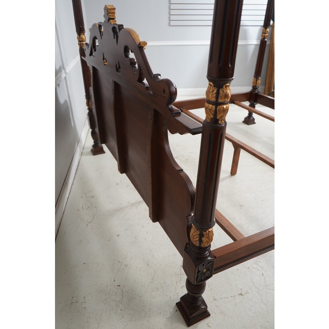 Francesco Molon Mahogany King Size Poster Bed For Sale - Image 17 of 17