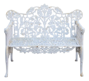 Victorian Cast Iron Bench, 1940s