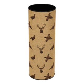 Highland Beige Tapestry Umbrella Stand For Sale