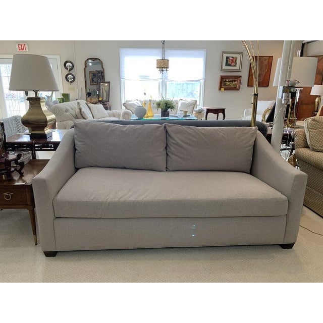The Sullivan Sofa in Grey Merino Fabric For Sale - Image 10 of 12